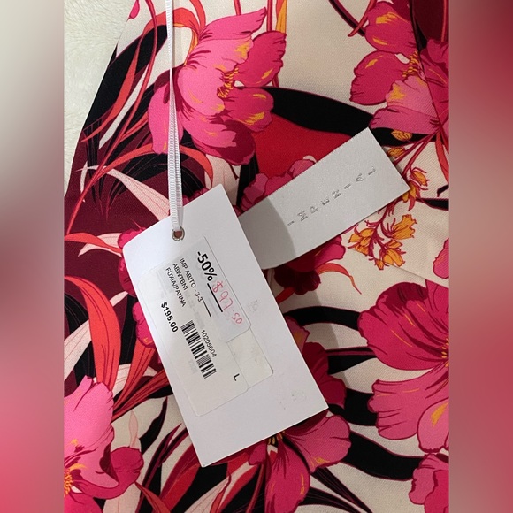 FLORAL MID BACKLESS DRESS by Imperial Botique Size L - Picture 5 of 6